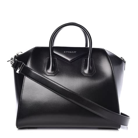 givenchy antigona black calfskin|Medium Antigona bag in .